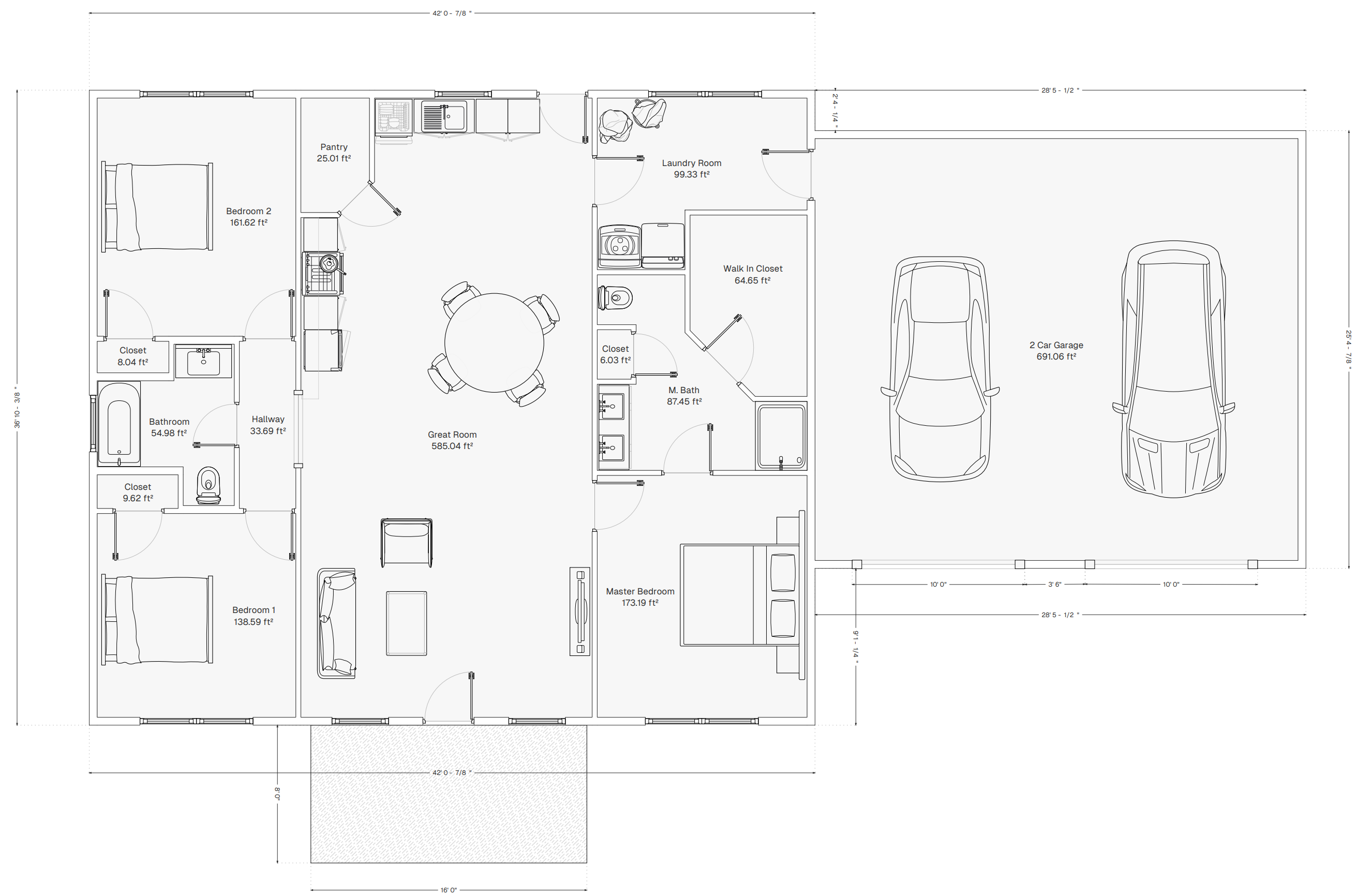 Detailed Building Floor Plan 2